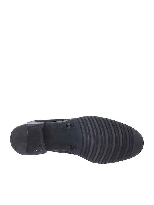 Δερμάτινα Γυναικεία Loafers σε Μαύρο Χρώμα