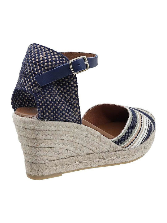 Women's Leather Platform Espadrilles Multicolour