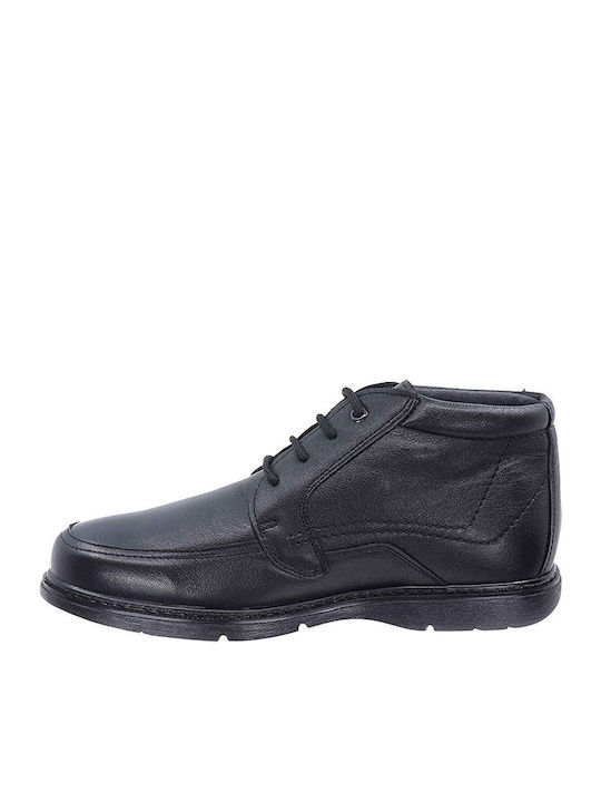 Leather Black Men's Boots Anatomical