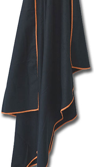 AlpinPro Microfiber Body Towel Black 90x180cm