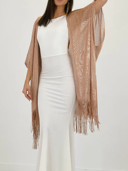 Long Women's Kimono Rose Gold