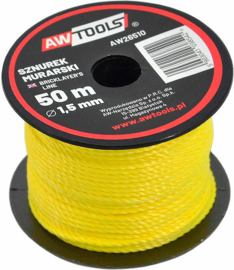Awtools Masonry Cord 50m 1,5mm 12pcs
