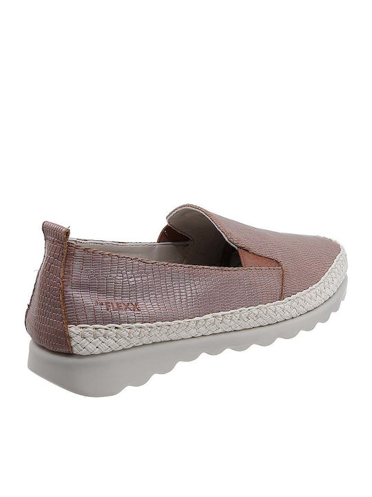 Leder Anatomisch Damen Slip-Ons Tabac Braun