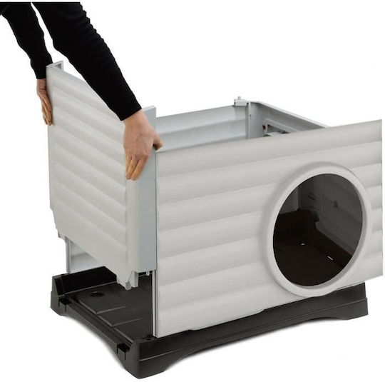 Ferplast Petvilla 50 Hundehaus Außenbereich Blau 38.5x43x38.5cm