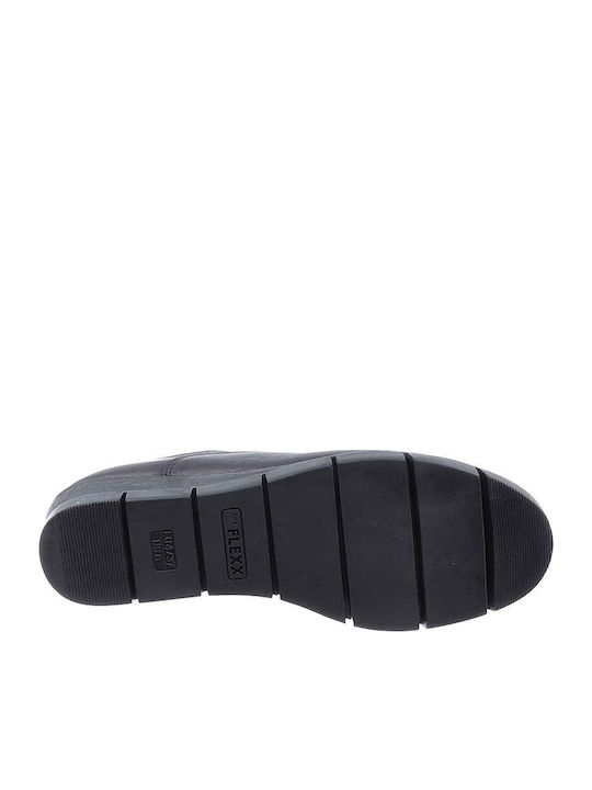 Anatomische Damen Slip-Ons Leder Schwarz