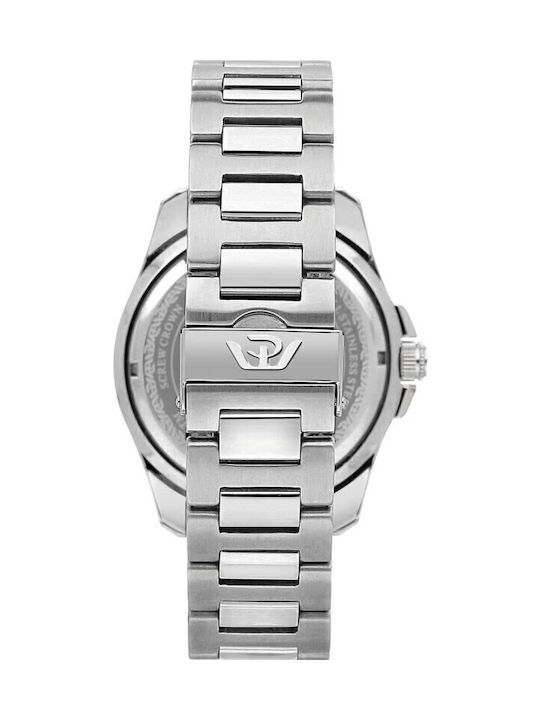 Philip Watch Ρολόι Αυτόματο με Μεταλλικό Μπρασελέ Philip Watch Ρολόι Αυτόματο με Μεταλλικό Μπρασελέ