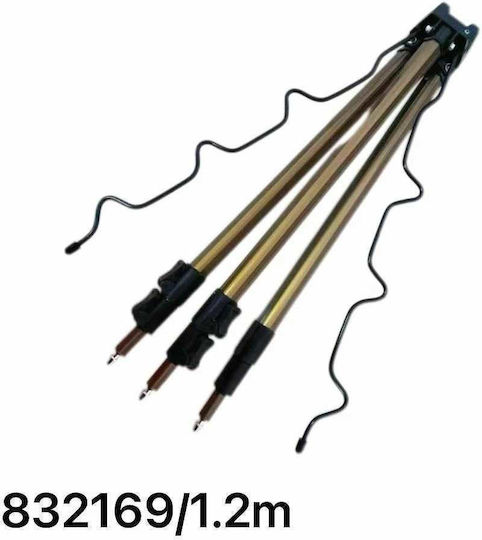 Angelrutenhalter 6 Positionen Metallisch 1,2m 832169