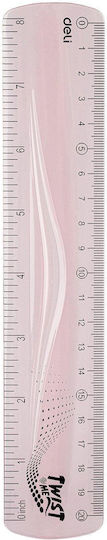 Deli Χάρακας Πλαστικός 20cm (Διάφορα Χρώματα)
