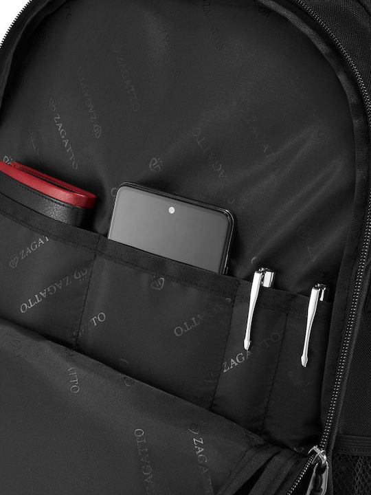 Zagatto Αδιάβροχη Τσάντα Πλάτης για Laptop 15.6" σε Μαύρο χρώμα ZG940