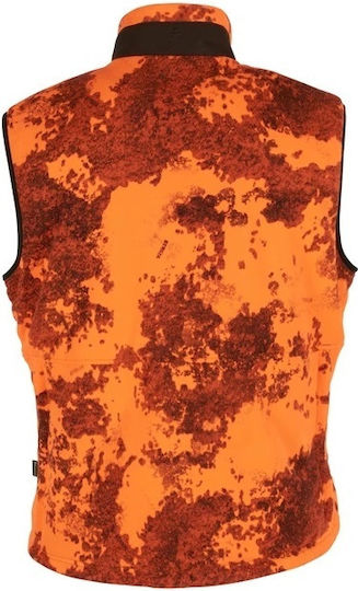 Pinewood Reversible Fleece Hunting Vest Vest Orange