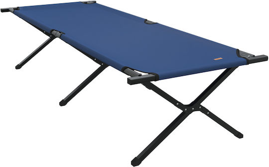 Folding Guest Bed Without Mattress Single Blue 210x80x46cm