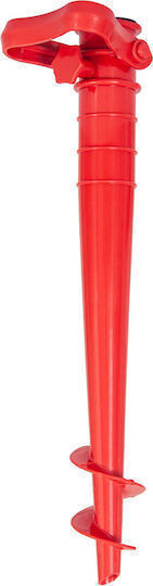 Solart Umbrella Base Screwed Plastic 25mm Red