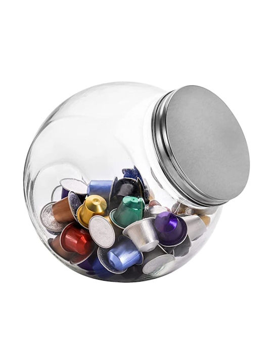 GTSA Vase Pasta with Lid Glass Transparent 1600ml