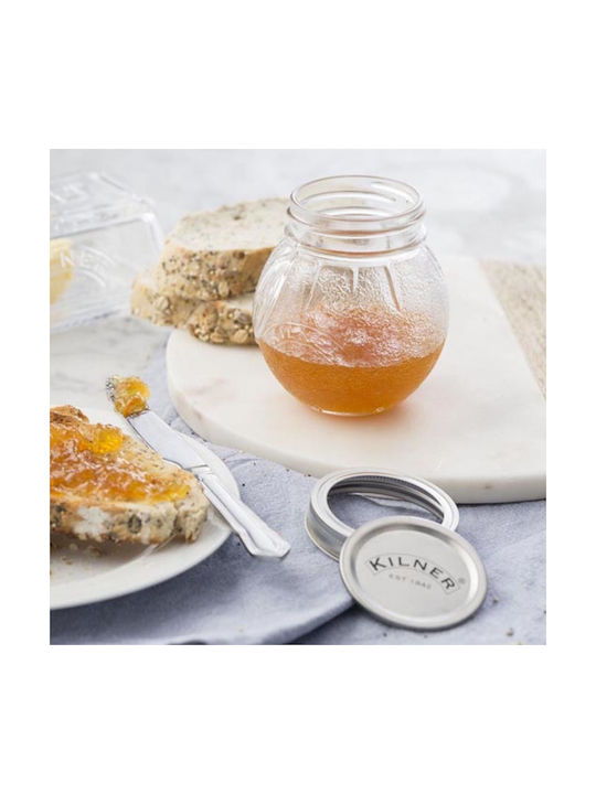 KIlner Vase General Use with Airtight Lid Glass Transparent 400ml