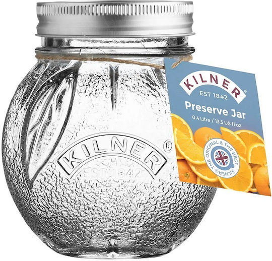 KIlner Βάζο Γενικής Χρήσης με Αεροστεγές Καπάκι Γυάλινο Διάφανο 400ml