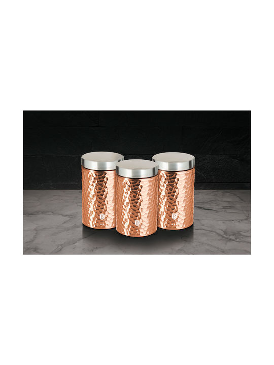 Berlinger Haus Coffee Tea Sugar Jar with Lid Stainless Steel Grey 11x17.8cm 1 Pieces