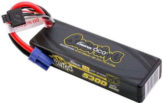 Gens Ace G-tech 5300mah 7.4v 100c 2s1p Lipo Battery Pack Ec5-bashing Series