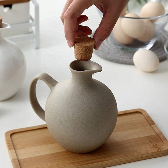 Set of 2pcs Jars General Use with Lid & Base Ceramic