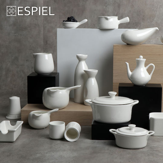 Espiel Siders General Use Box Made of Beige Porcelain 9.7x6.5x4.3cm 1 Piece