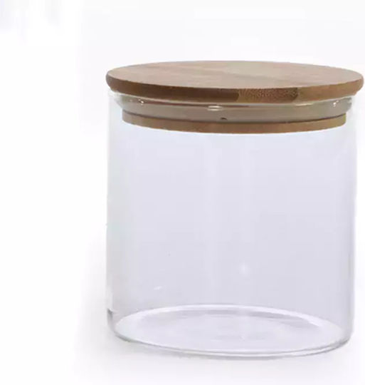 Nef-Nef Homeware Store Allgemeine Verwendung Glasvase mit luftdichtem Deckel Transparent 1100ml