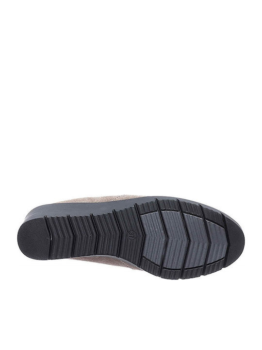 Wildleder Stiefeletten Damen Braun