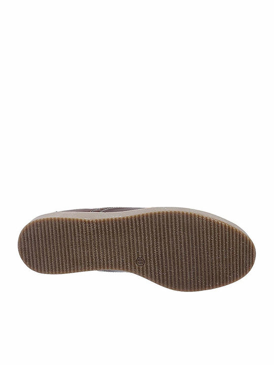 Leder Stiefeletten Damen Braun