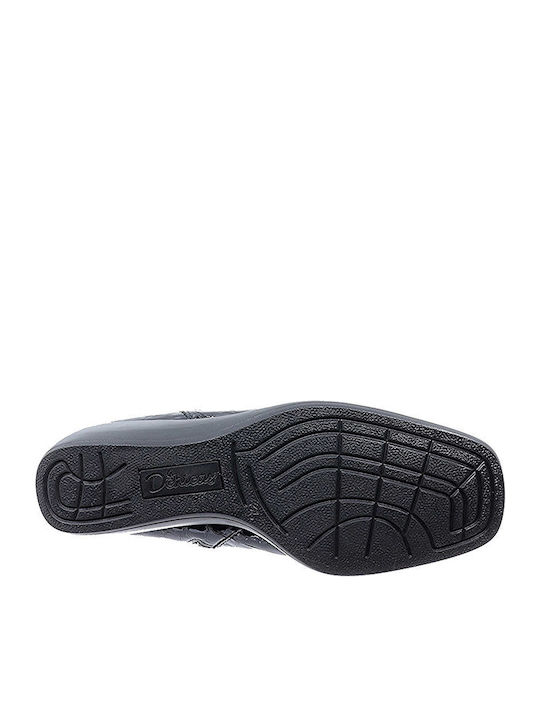 Stiefeletten Damen aus Lackleder Schwarz
