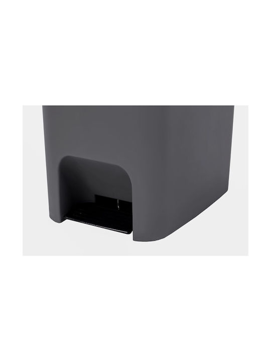 Homeplast Waste Bin Waste Plastic Gray 52lt 1pcs