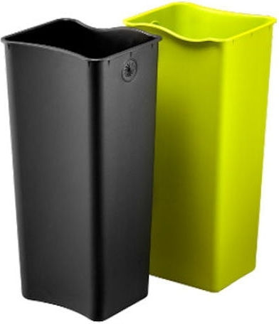 Eko Coș De Gunoi X-Cube VB 936840 De Reciclare Din Oțel Inoxidabil Cu Pedală Alb 40lt