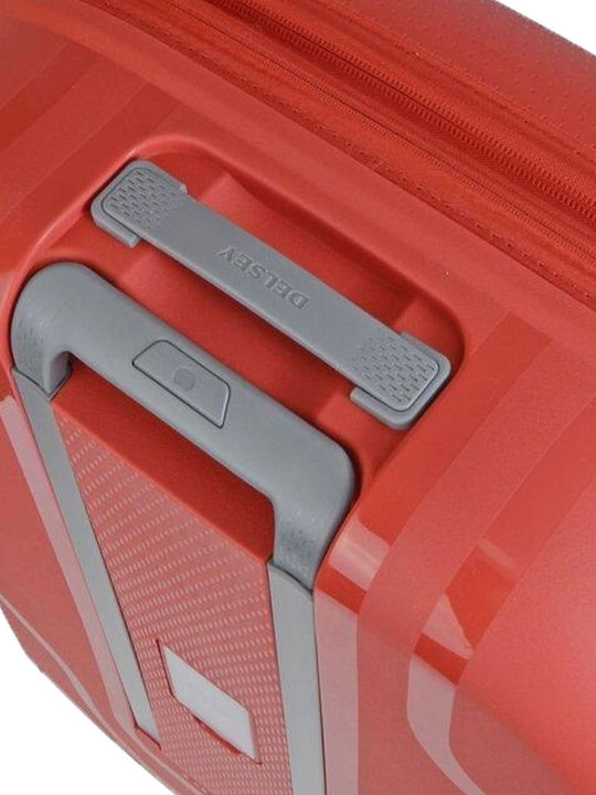 Delsey Clavel Valiză Mare De Călătorie Dură Tangerine Portocalie Cu 4 Roți Înălțime 70.5cm