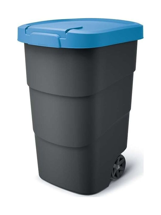 Prosperplast Waste Bin Waste Plastic Blue 90lt 1pcs