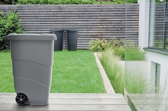 Prosperplast Waste Bin Waste Plastic Blue 90lt 1pcs