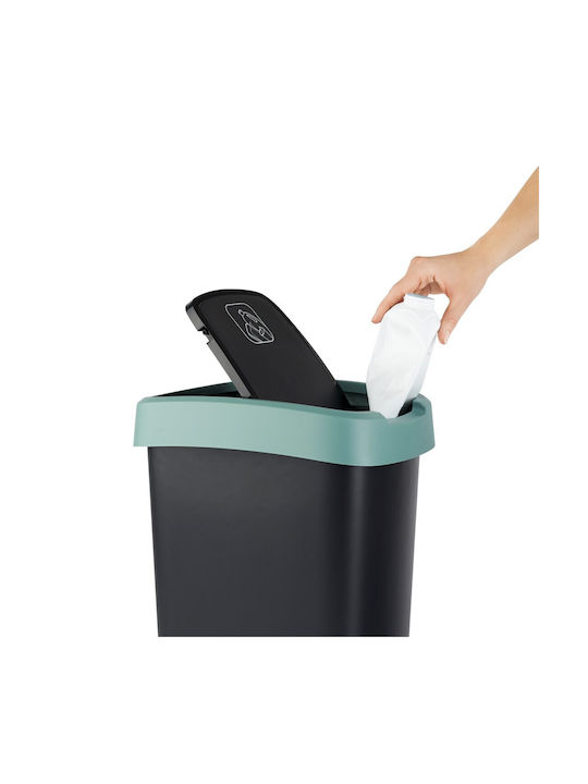 Rotho Babydesign Twist Coș de Gunoi Plastic Verde 25lt 1buc