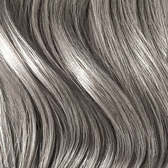 Haarteile Keratin mit Echthaar Remy in Silber Farbe 58cm 10Stück
