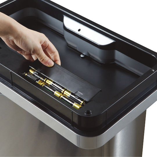 Eko Mirage Waste Bin Made of Stainless Steel with Silver Sensor 30lt