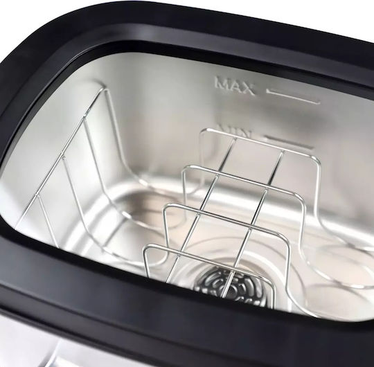 Paper bin Pam 18-310-011 20lt Soft Close Inox Satin F25x55cm