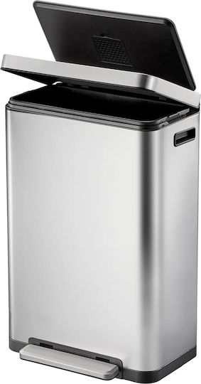 Eko Coș De Gunoi X-cube Kitchen Din Oțel Inoxidabil Cu Pedală Argintiu 30lt