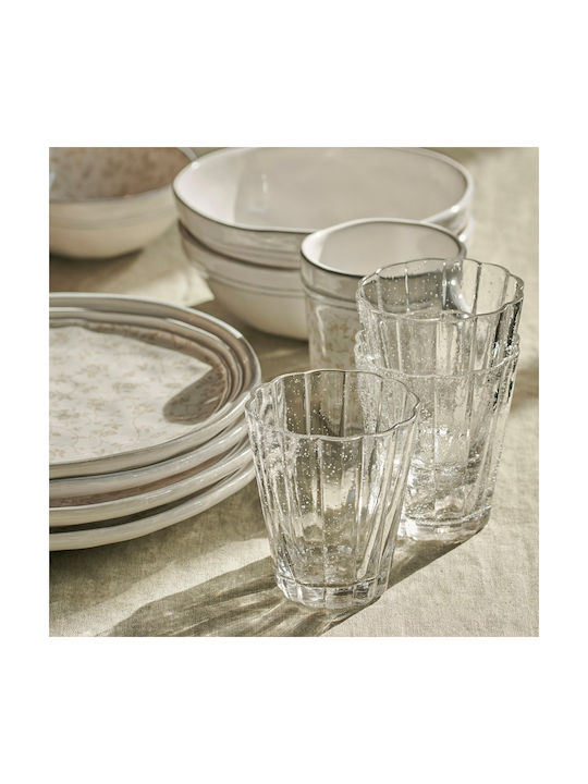 Laura Ashley Artisan Cereal Serving Bowl Round Ceramic White with Diameter 16cm