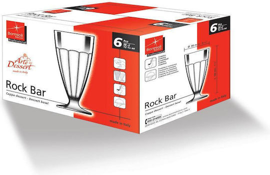 Bormioli Rocco Eisschüssel Rund Glas Transparent mit Durchmesser 8.5cm 6Stück