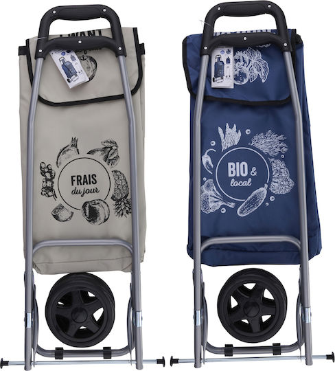 Shopping Trolley Blue 91x34x26cm