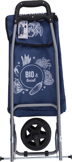 Shopping Trolley Blue 91x34x26cm