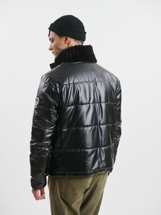 Winter Jacke Puffer Wasserdicht und Winddicht Schwarz