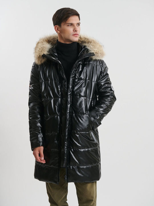 Winter Jacke Puffer Wasserdicht und Winddicht Schwarz