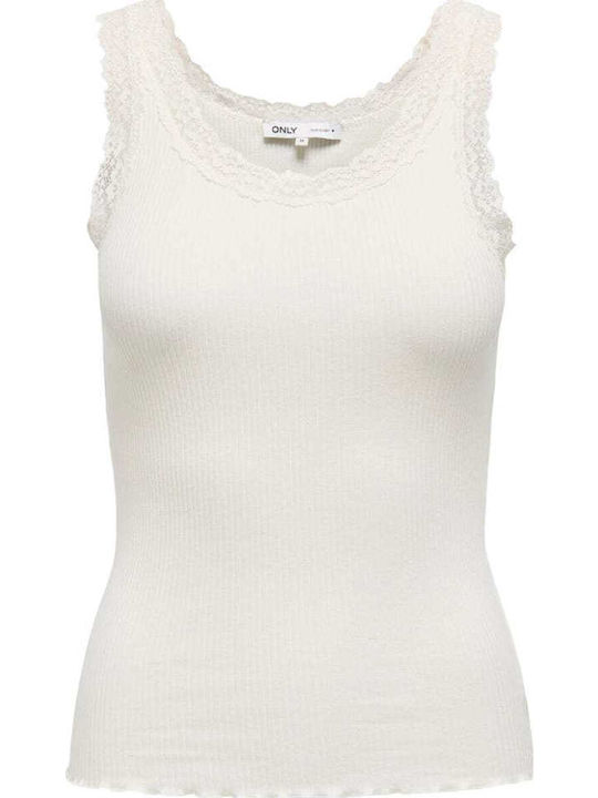Women's Blouse Cotton Sleeveless White