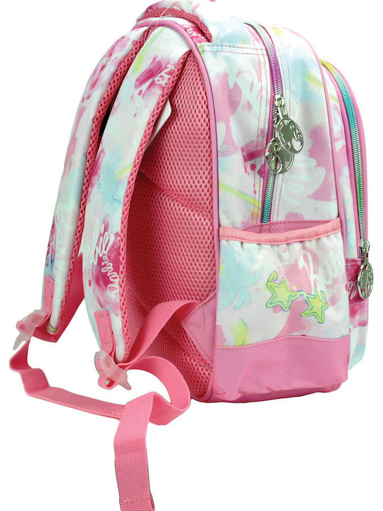 Gim Barbie Paints School Backpack Kindergarten with Water Bottle Holder Pink 12 Litres 25 x 15 x 30cm