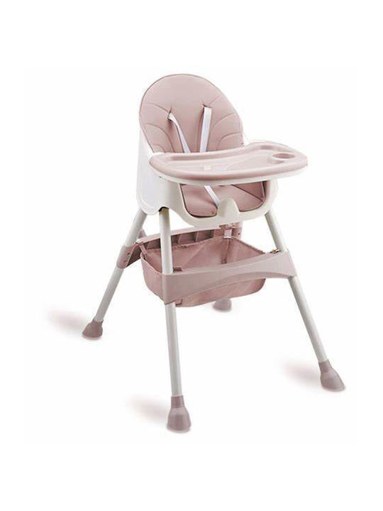 Go Clever Milo Baby Highchair 3 in 1 with Adjustable Height Pink