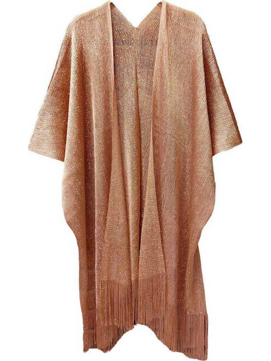 Long Women's Kimono Rose Gold