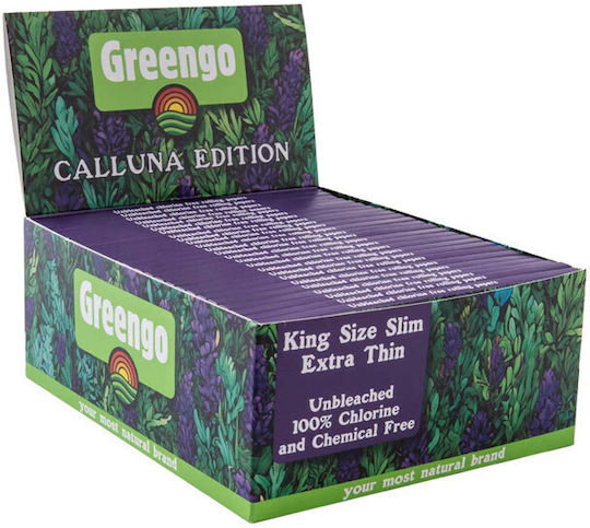 GreenGo Χαρτάκια Στριφτού Τσιγάρου Slim King Size 33 φύλλα 50τμχ