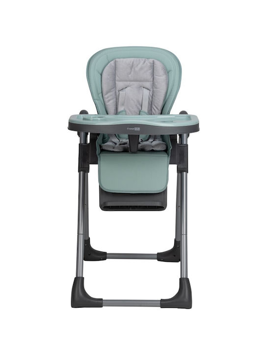FreeOn Lan Foldable Baby Highchair 2 in 1 with Adjustable Height Mint