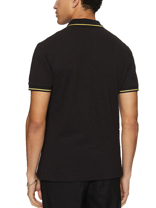Polo Short Sleeve Black Blouse